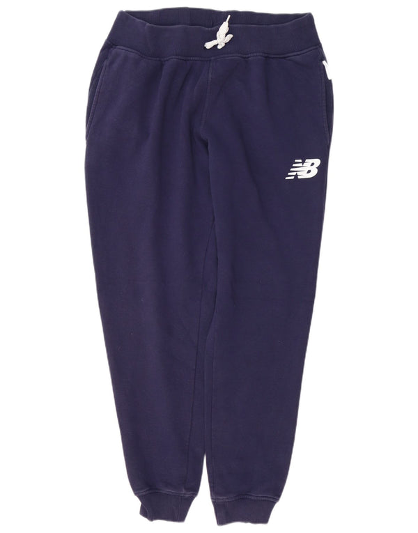 Pantaloni da tuta da uomo New Balance Joggers Large Blu Navy in cotone