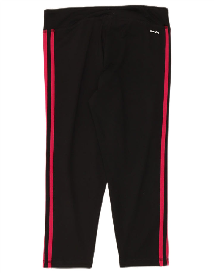 Leggings Adidas Climalite Crop da donna UK 12/14 Poliestere nero medio