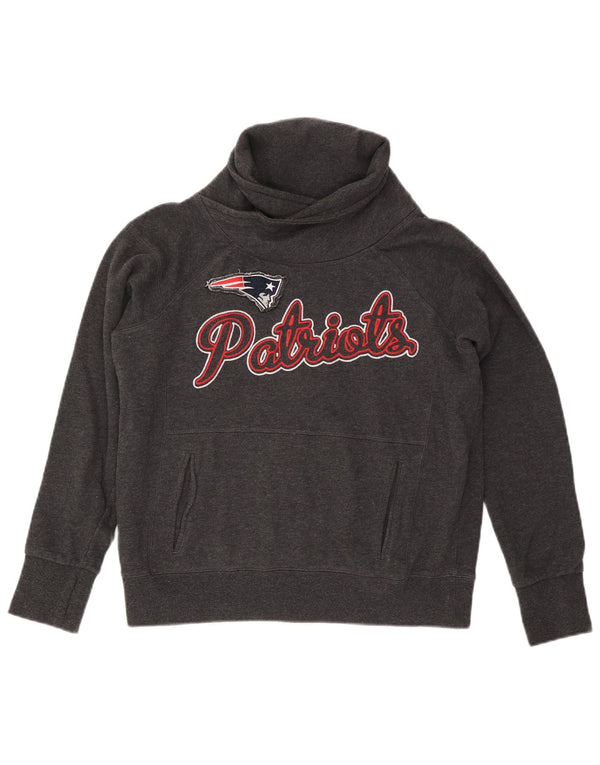 Felpa con grafica NFL New England Patriots da donna UK 14 Grigio medio