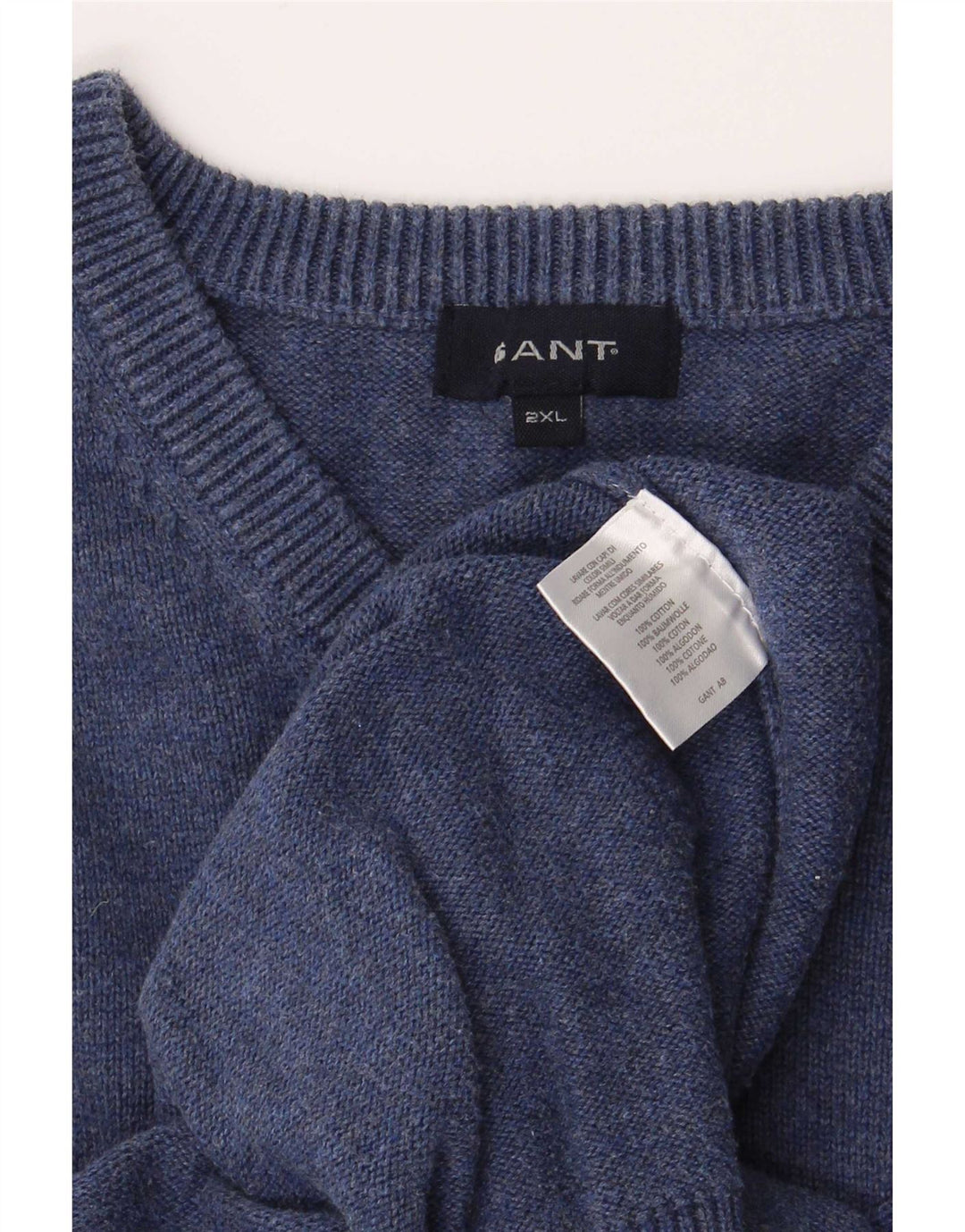 Canotta da uomo Gant 2XL in cotone blu navy