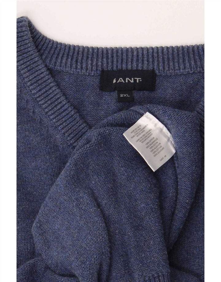 Canotta da uomo Gant 2XL in cotone blu navy