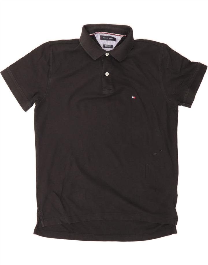TOMMY HILFIGER Mens Polo Shirt Small Black Cotton Vintage Tommy Hilfiger and Second-Hand Tommy Hilfiger from Messina Hembry 