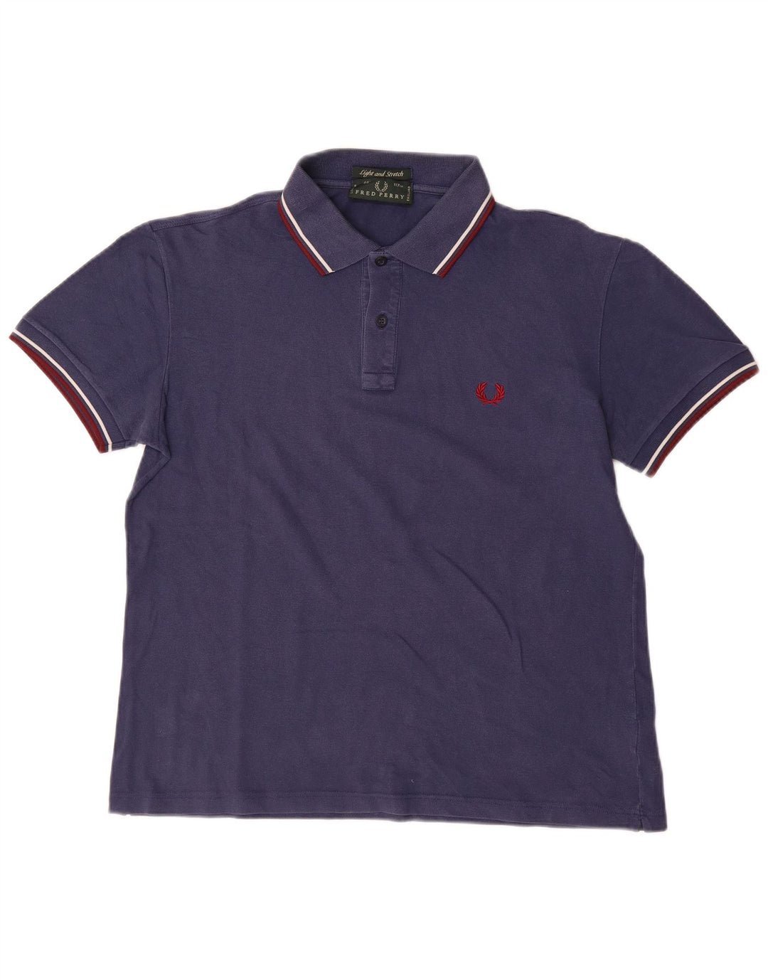 Polo da uomo FRED PERRY grande in cotone blu navy