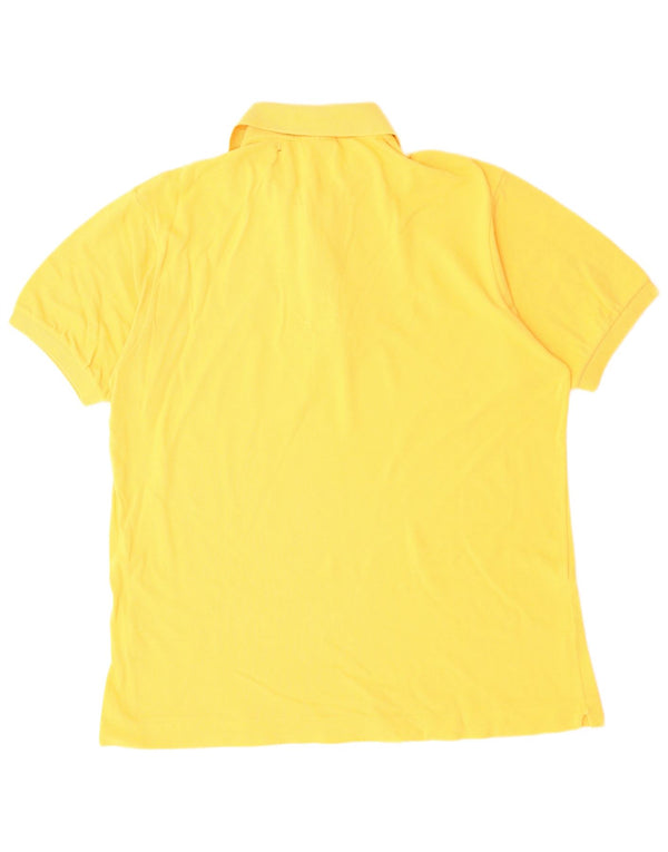 Polo da uomo LACOSTE taglia 5 grande in cotone giallo