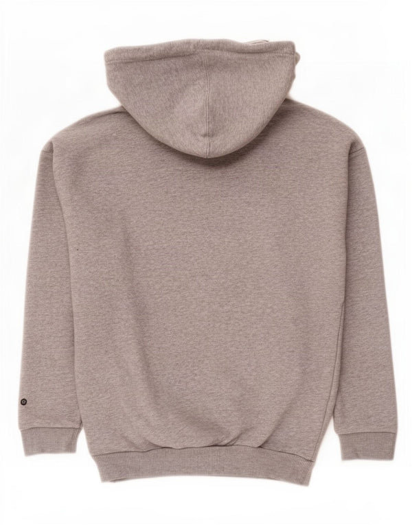 Felpa con cappuccio oversize grafica da donna Adidas UK 4 XS cotone grigio