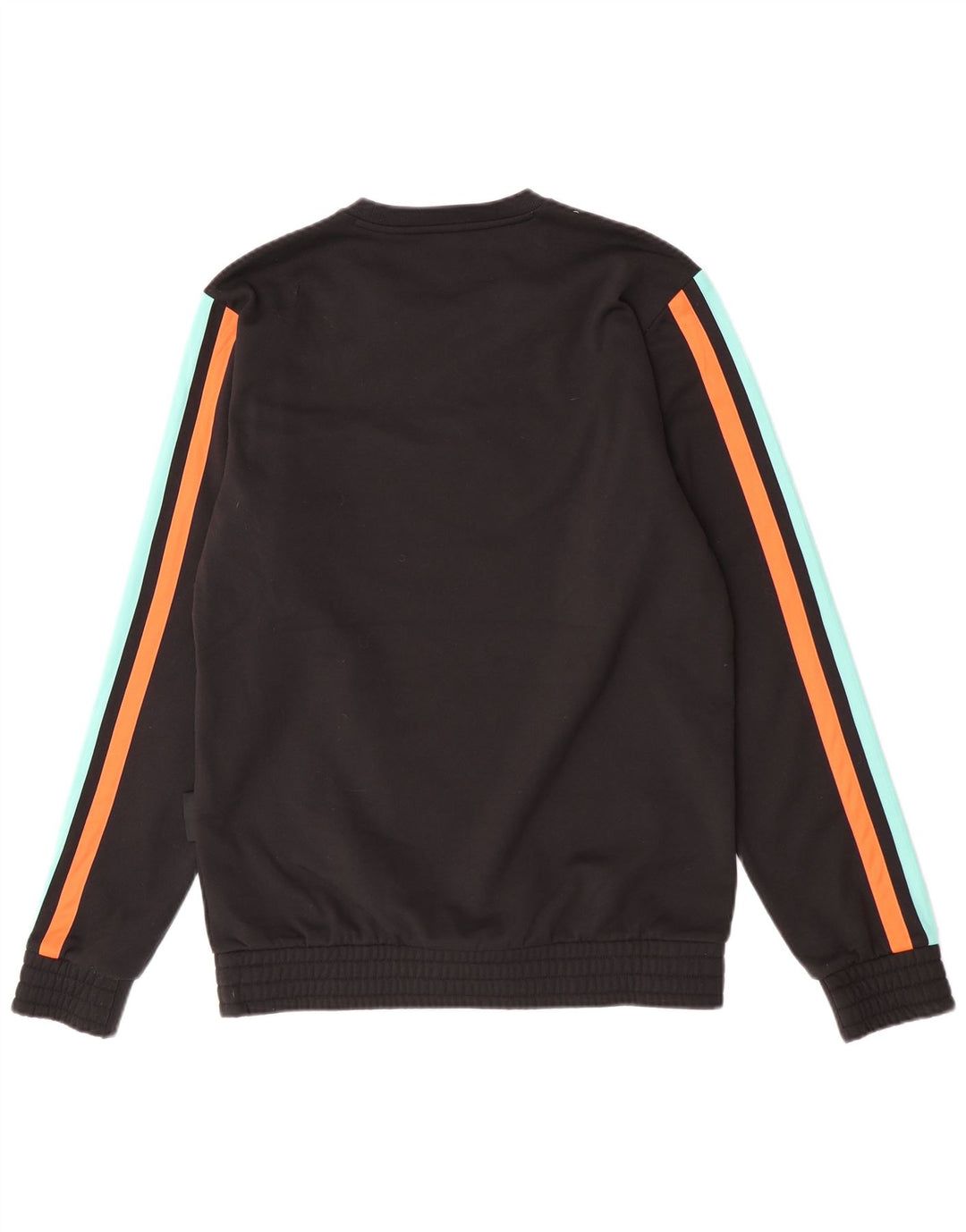 Felpa grafica da uomo Adidas, maglione, colore nero medio, in poliestere a blocchi di colore