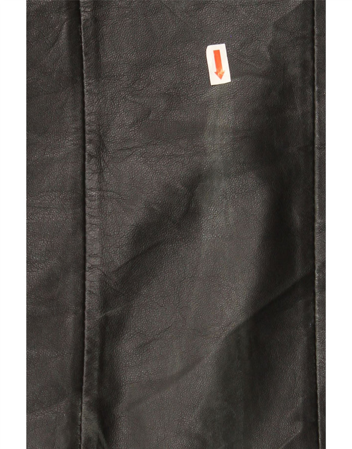 VINTAGE Mens Leather Jacket UK 40 Large Black Leather Vintage Vintage and Second-Hand Vintage from Messina Hembry 