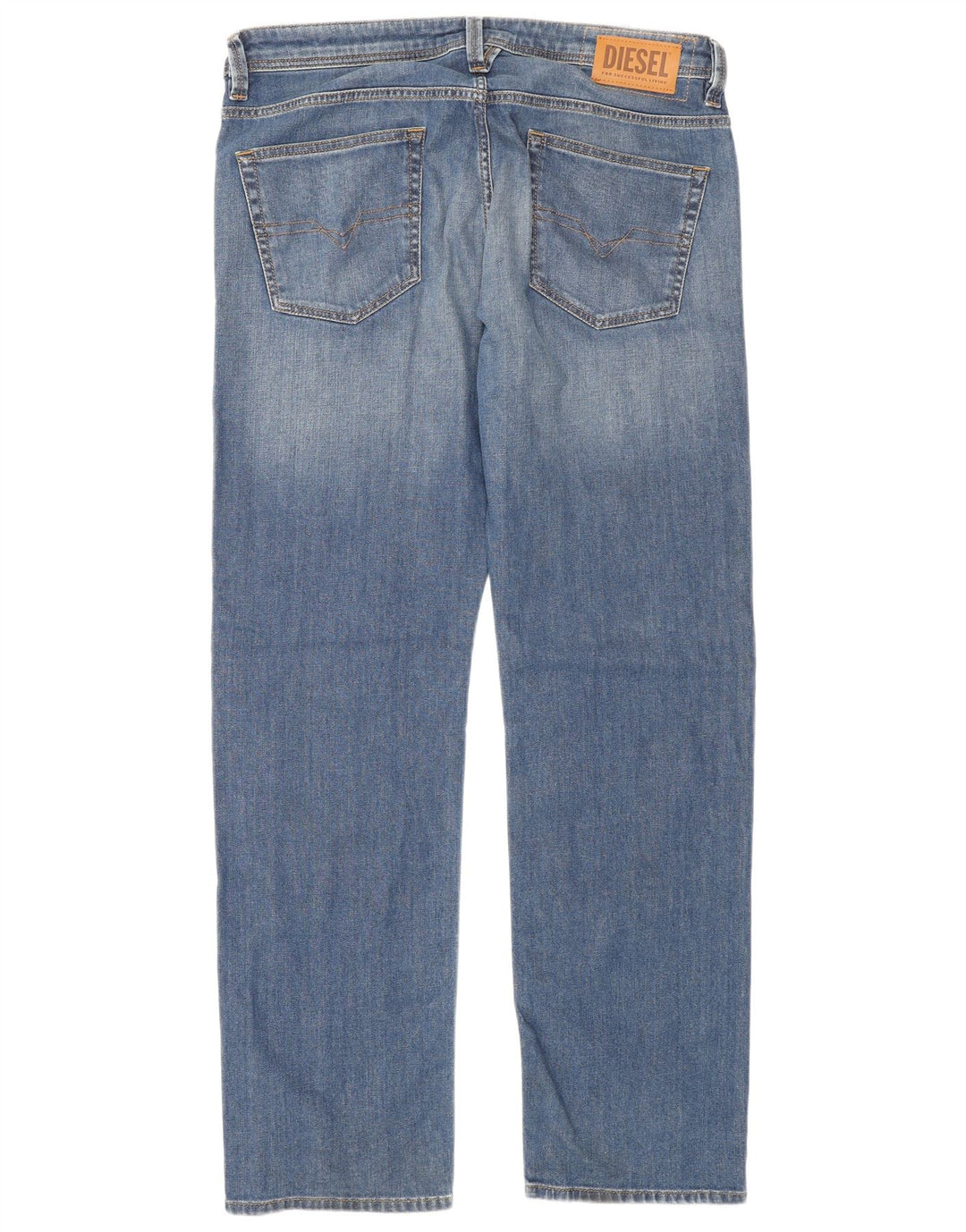 Jeans dritti da uomo Diesel Larkee W36 L32 cotone blu