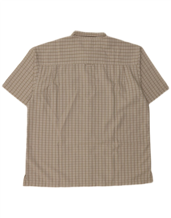 THE NORTH FACE Camicia a maniche corte da uomo XL Grigio in modal a quadri