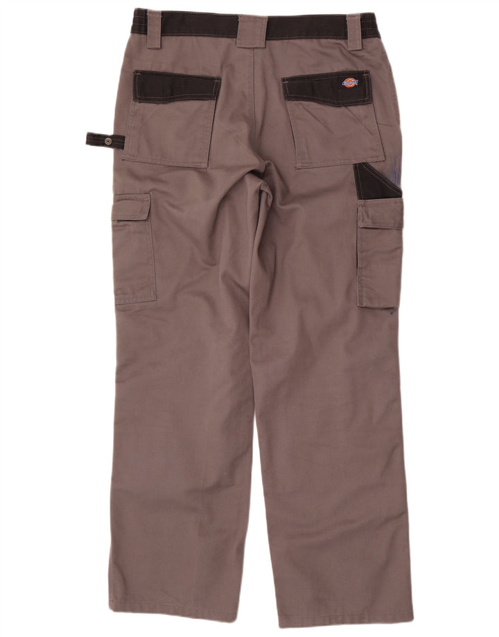 Pantaloni cargo dritti da uomo Dickies W34 L31 poliestere grigio