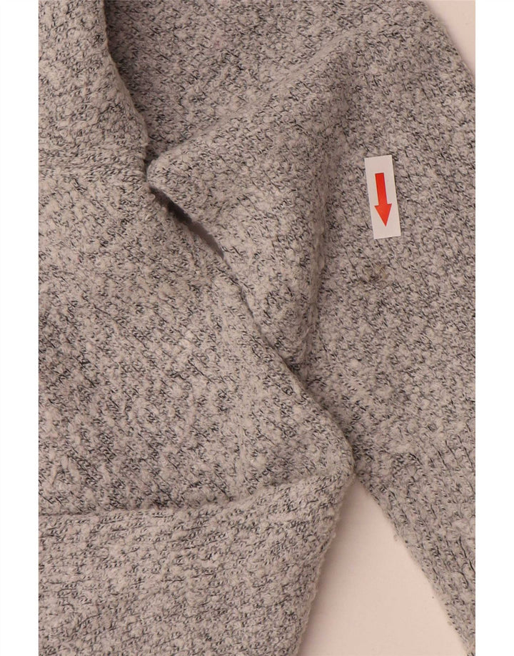 Maglione maglione con scollo a V da donna M&Co UK 14 Acrilico grigio medio