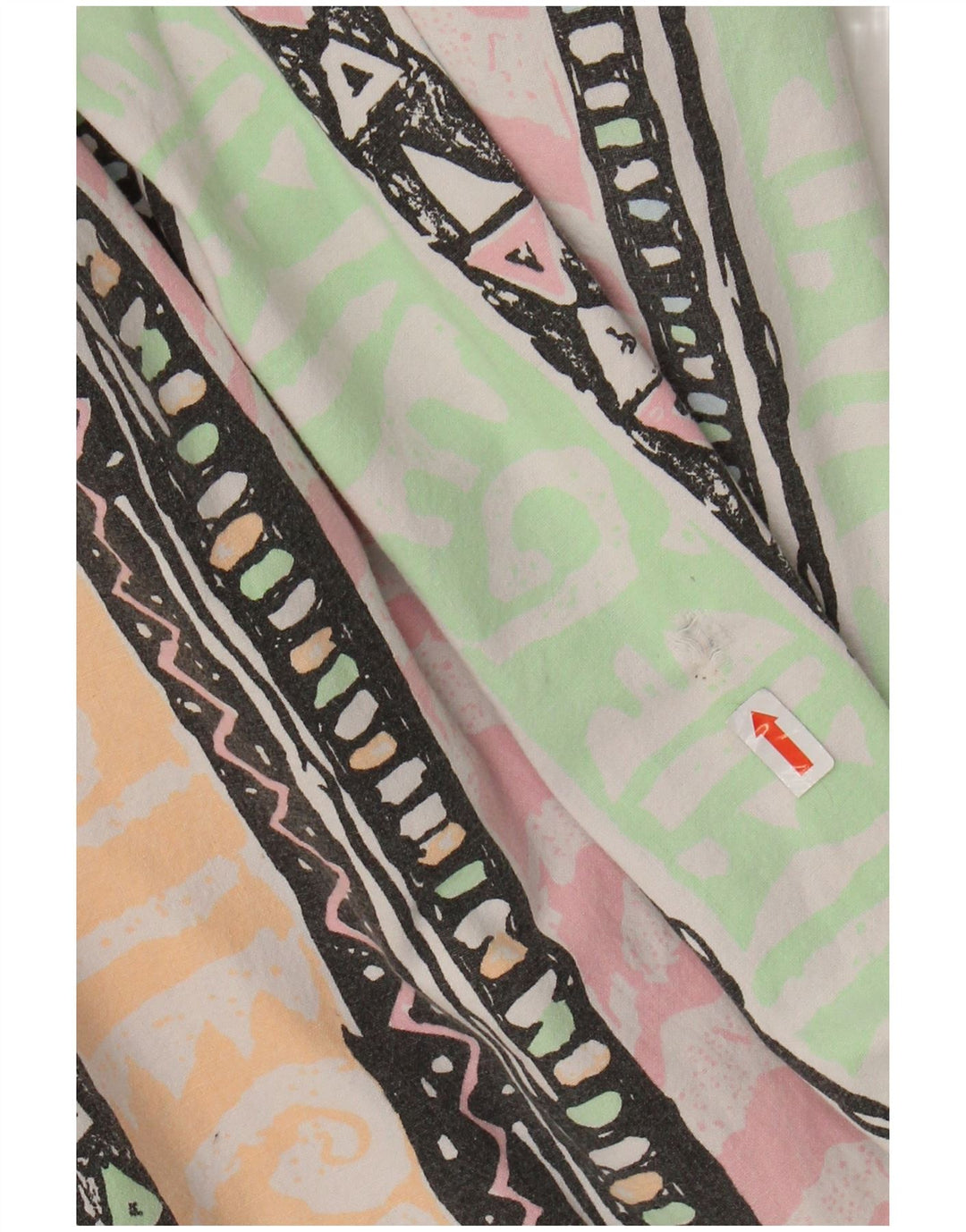 Pantaloni affusolati a vita alta da donna Blues W34 L31 geometrico multicolore