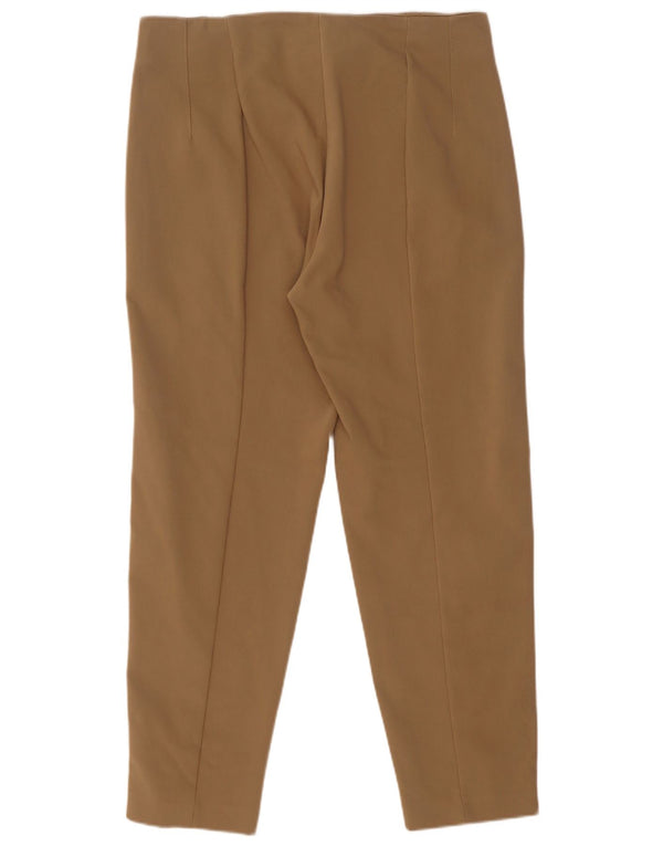 Pantaloni casual a vita alta da donna Massimo Dutti EU 42 Large W32 L27 Beige