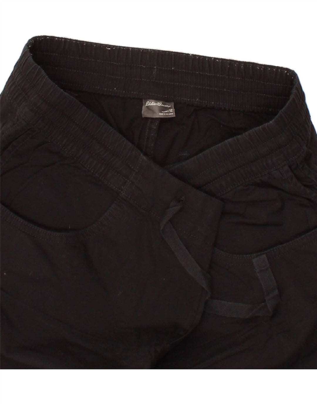 EDDIE BAUER Womens Casual Shorts US 12 Large W34  Black Cotton Vintage Eddie Bauer and Second-Hand Eddie Bauer from Messina Hembry 