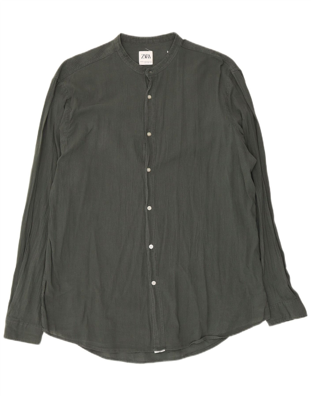 Camicia Zara da uomo XL in cotone kaki