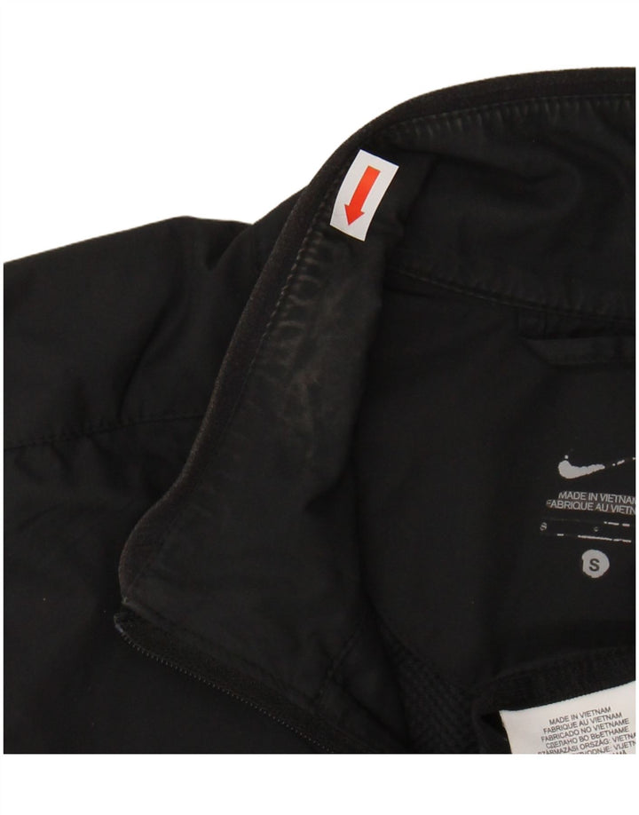 NIKE Womens Sleeveless Tracksuit Top Jacket UK 10 Small Black Polyester