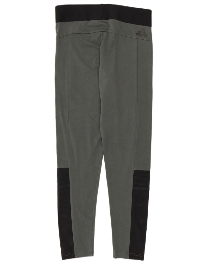 Leggings Adidas da donna UK 12/14 Cotone color block grigio medio