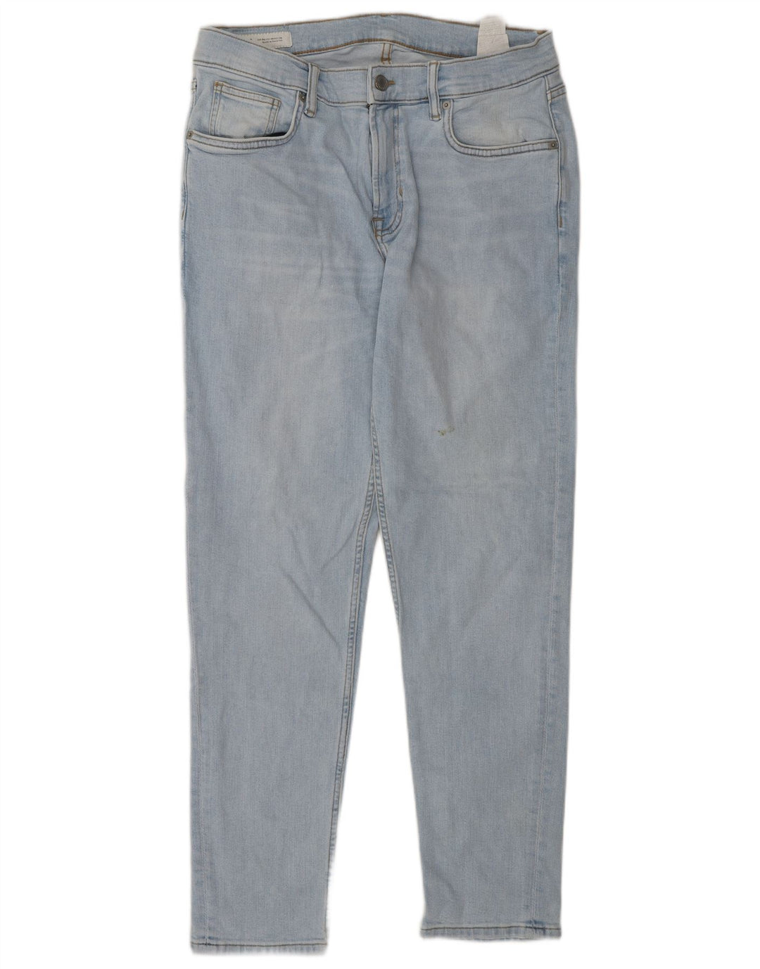 Jeans slim da uomo Zara EU 44 Large W34 L30 cotone blu