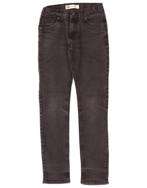 Levi's Ragazzi 510 Jeans Skinny 13-14 Anni W26 L29 Cotone Nero