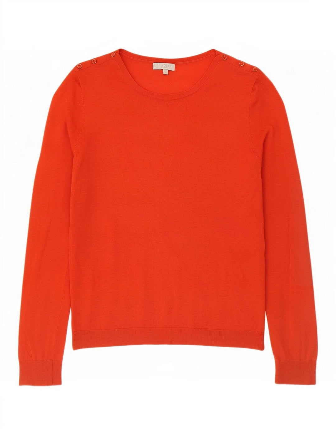 Maglione maglione con scollo a barca da donna Hobbs UK 14 grande lana arancione