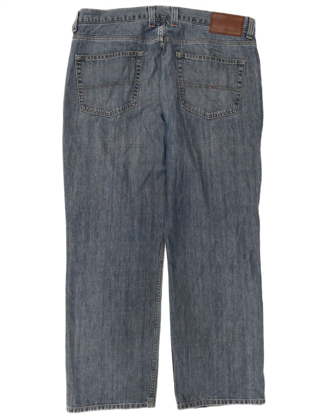 TOMMY HILFIGER Jeans dritti da uomo W38 L30 cotone blu