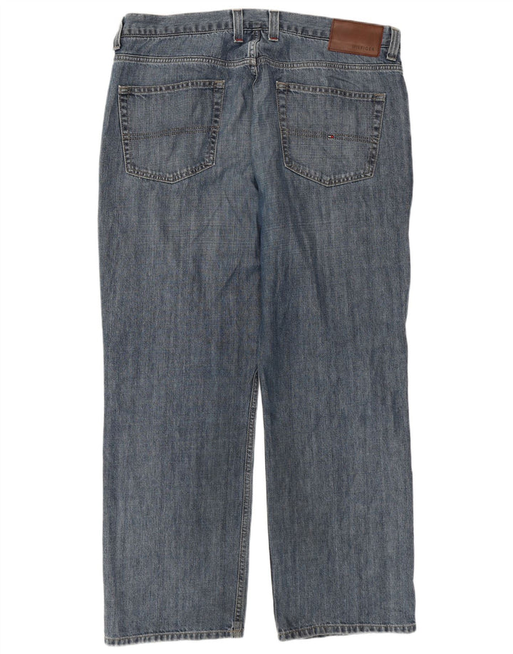 TOMMY HILFIGER Jeans dritti da uomo W38 L30 cotone blu