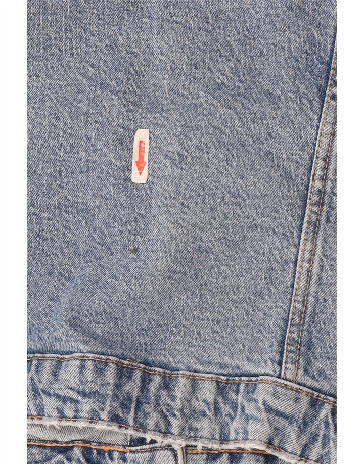 Giacca in denim da donna Zara UK 14 grande cotone blu
