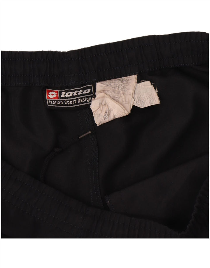 Pantaloncini sportivi da uomo Lotto Large in poliestere blu navy