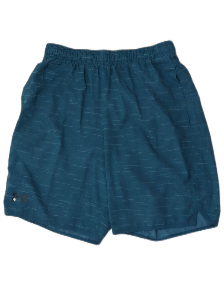 Pantaloncini sportivi UNDER ARMOUR da uomo Heat Gear Poliestere chiazzato blu medio