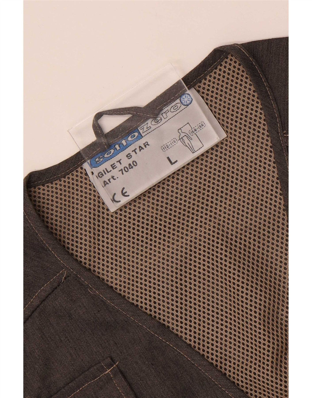 Gilet multiuso da uomo Sotto Zero UK 40 grande cotone grigio