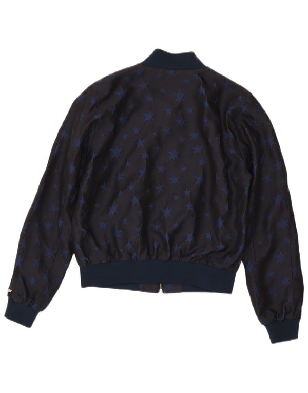 Giubbotto bomber da donna Tommy Hilfiger US 6 medio blu navy geometrico