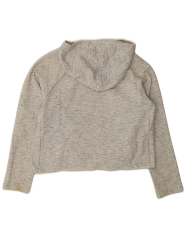Maglione corto con cappuccio da donna Puma UK 10 piccolo grigio chiazzato