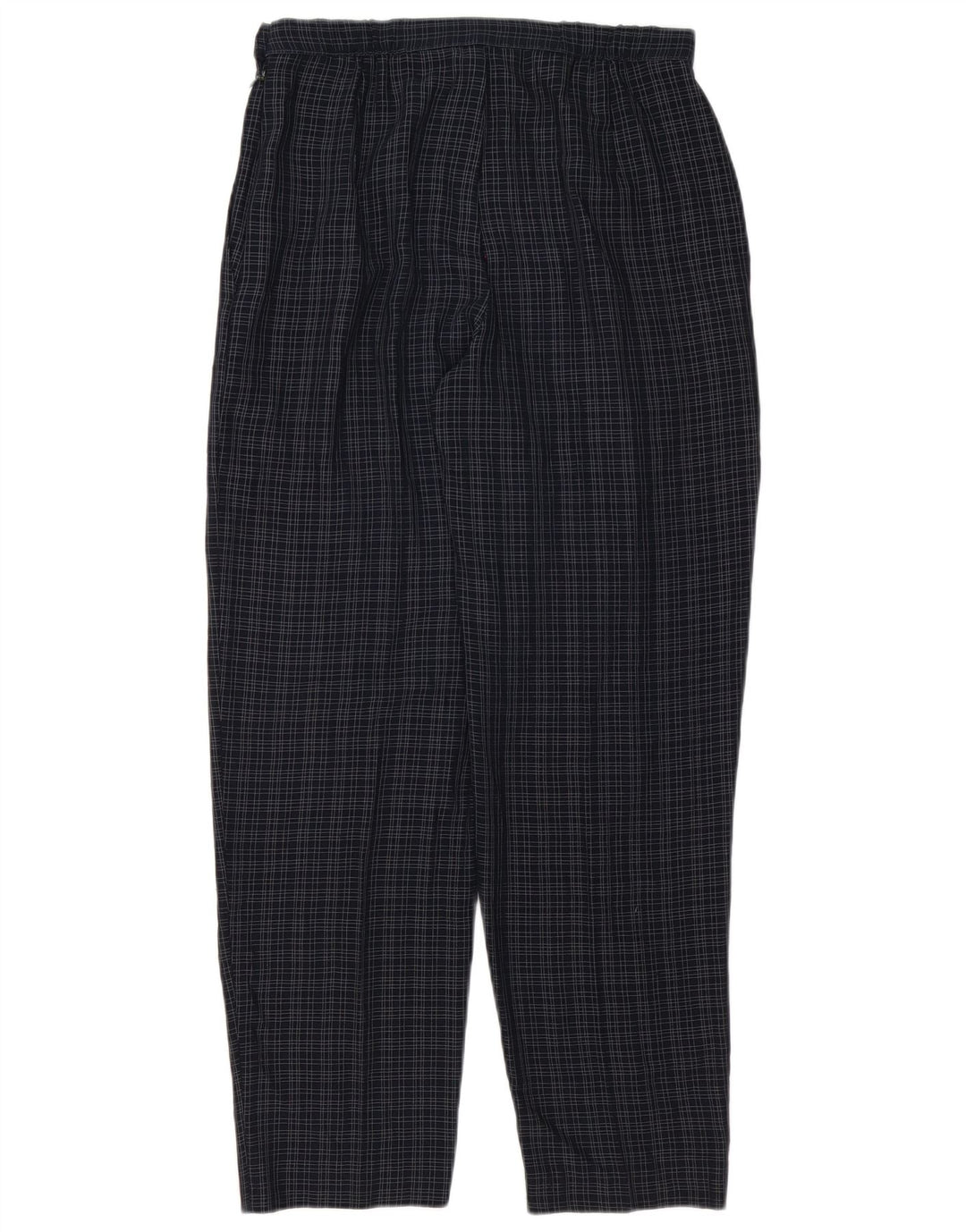 Pantaloni casual da donna Marks & Spencer UK 12 medi W30 L29 blu navy a quadri