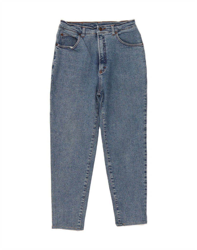 VINTAGE Womens High Waist Tapered Jeans W30 L24 Blue Cotton Vintage Vintage and Second-Hand Vintage from Messina Hembry 