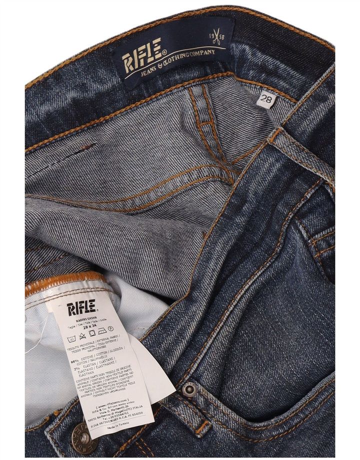 Jeans slim da uomo Rifle W28 L34 cotone blu