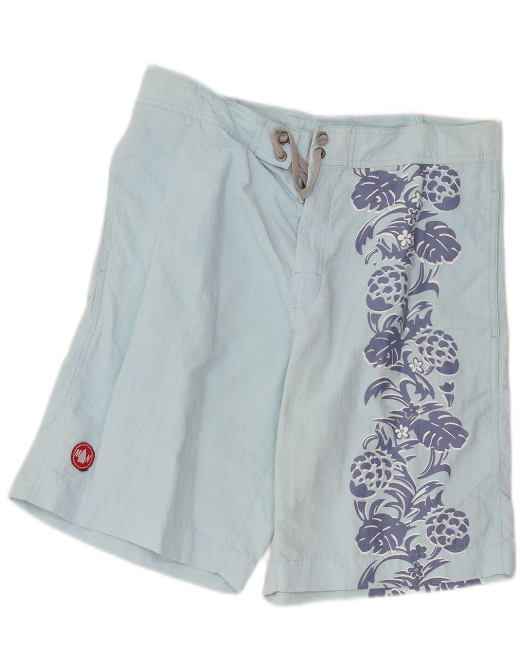 Pantaloncini da bagno grafici da uomo Murphy & Nye XL blu floreale in poliammide