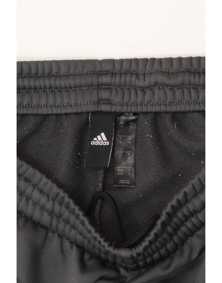 Pantaloni da tuta da uomo Adidas in poliestere grigio medio