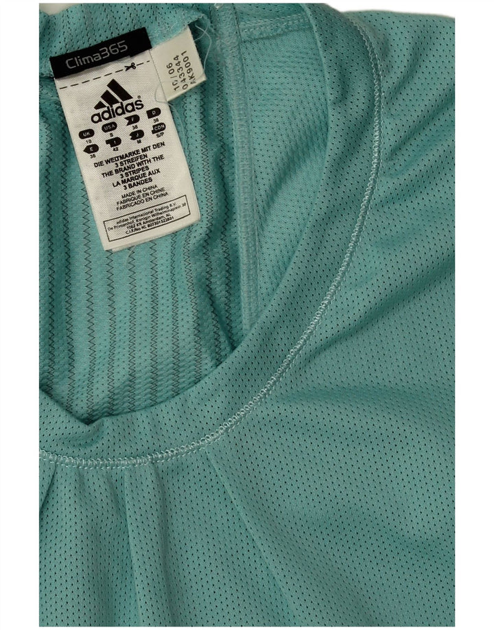 Canottiera Adidas Clima 365 da donna UK 10 piccola poliestere blu