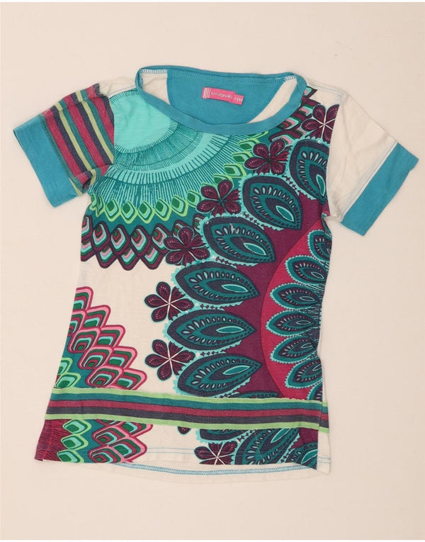 Desigual T-shirt grafica per ragazze 13-14 anni multicolore floreale