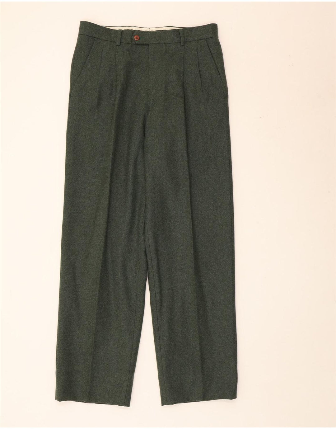 Pantaloni da abito con pegging Valentino da uomo IT 48 medi W32 L31 Verde