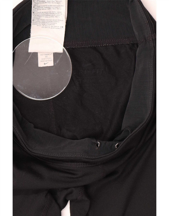 Leggings grafici Nike da donna UK 4 XS poliestere nero