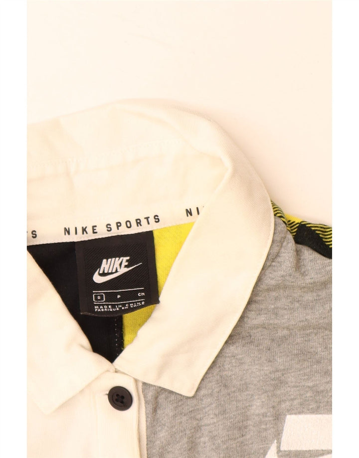 Polo da rugby corta oversize da donna NIKE UK 10 piccola multicolore