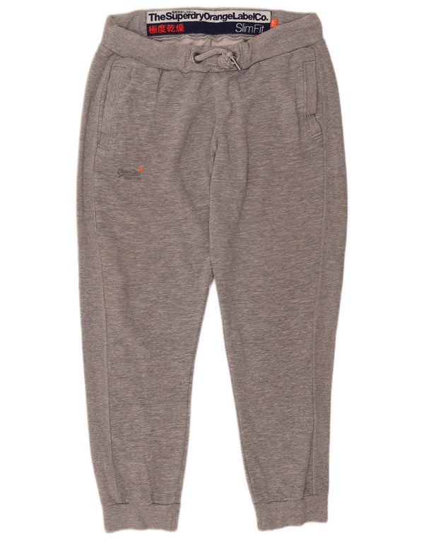 Pantaloni da tuta da uomo slim fit Superdry Joggers XL in cotone grigio