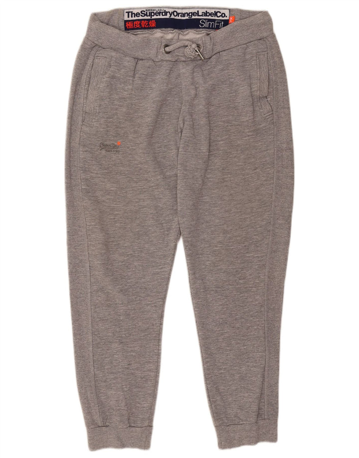 Pantaloni da tuta da uomo slim fit Superdry Joggers XL in cotone grigio
