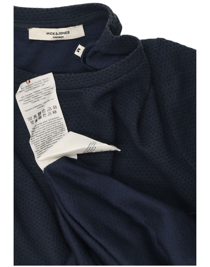 Jack & Jones T-shirt da uomo Top in cotone maculato medio blu navy