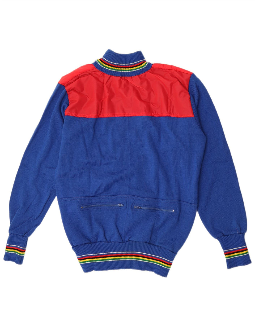 Maglione cardigan da uomo vintage color block medio multicolore