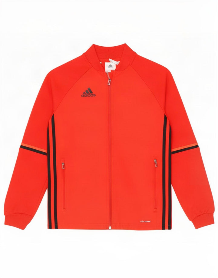 Giacca da tuta Adidas Climacool da ragazzo 9-10 anni rossa Colourblock