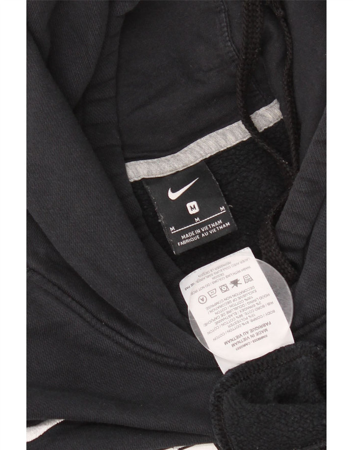 Felpa con cappuccio grafica Nike da uomo in cotone nero medio