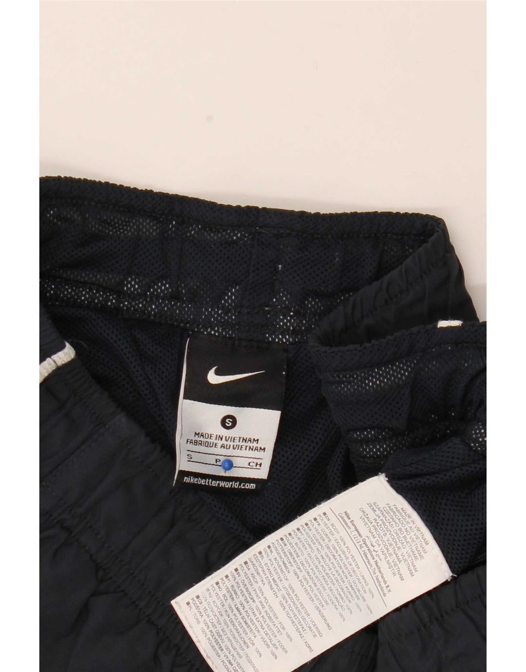 Pantaloncini sportivi Nike Bermuda da uomo con grafica, piccoli, in poliestere blu navy