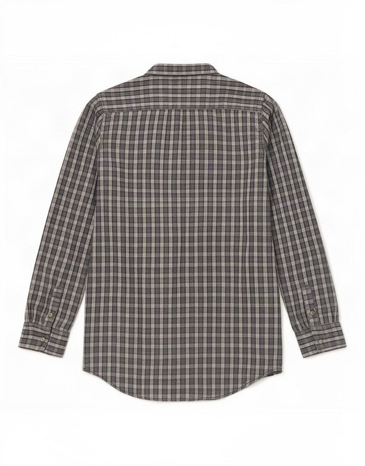 Camicia pullover da donna Sun68 UK 10 piccolo cotone a quadri grigio